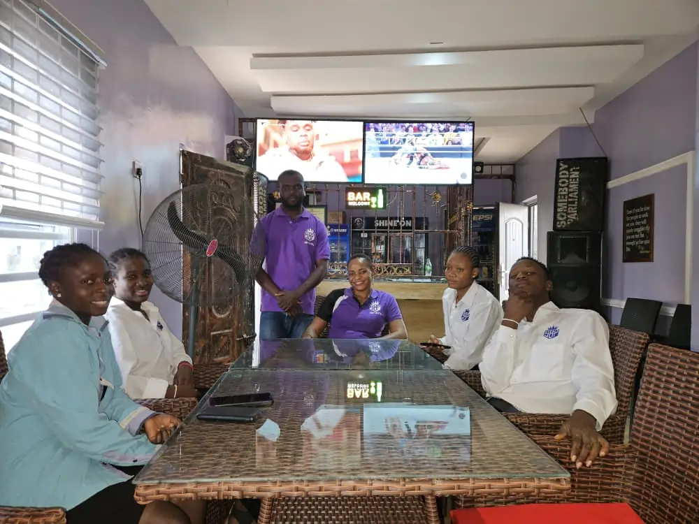 Hotel interior with elegant setup